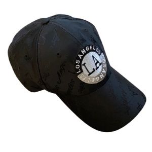 Los Angeles LA baseball cap hat visor black gift shop souvenir